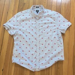 Used Just like New !Men’s JCREW  Slim Flex XL short sleeve button down shirt
